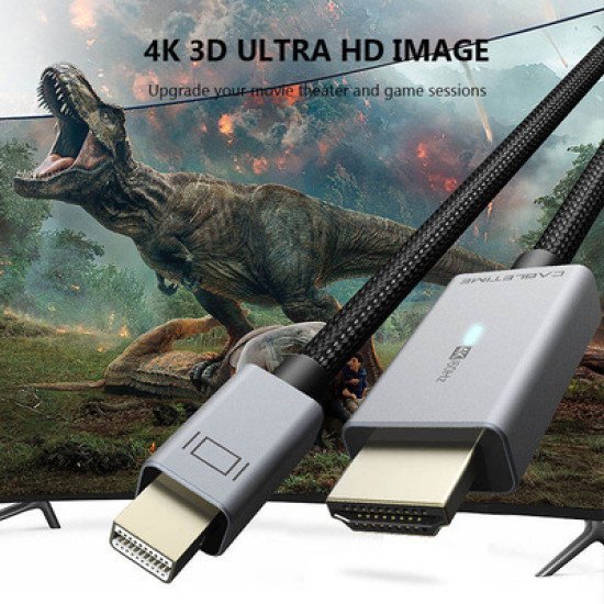 Cabletime Καλώδιο Mini Displayport Σε Hdmi Av588, Με Led 4K, 1.8M, Μαύρο Cabletime Καλώδιο Mini Displayport Σε Hdmi Av588, Με Led 4K, 1.8M, Μαύρο