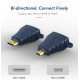 Cabletime Αντάπτορας Micro Hdmi D Σε Hdmi Av599, Με Ring, 4K, Μπλε Cabletime Αντάπτορας Micro Hdmi D Σε Hdmi Av599, Με Ring, 4K, Μπλε
