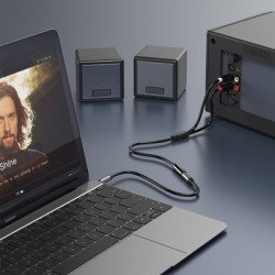 Cabletime Καλώδιο Stereo 3.5Mm Σε 2X Rca Av310, 0.2M, Μαύρο