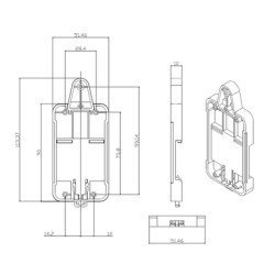 Sonoff Θήκη Για Ράγα Διακοπτών Snf-Dr