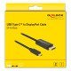 DELOCK καλώδιο USB-C σε DisplayPort 85256, DP Alt Mode, 4K, 2m, μαύρο DELOCK καλώδιο USB-C σε DisplayPort 85256, DP Alt Mode, 4K, 2m, μαύρο