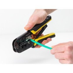 Delock Εργαλείο Πτύχωσης Με Απογυμνωτή Καλωδίων Rj45/12/11 90520, 8+6P