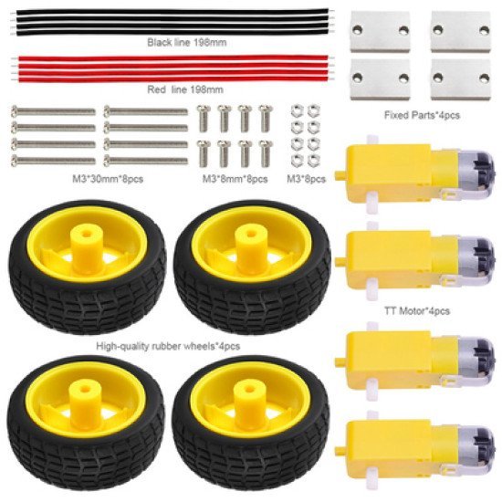 Keyestudio Motor Wheel Kit Για Smart Car Ks0324