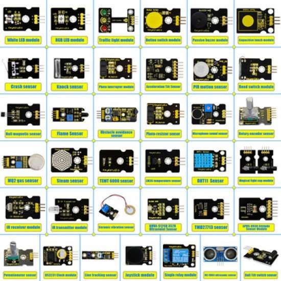 Keyestudio 37 In 1 Sensor V2.0 Kit Για Arduino Ks0399