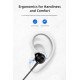 AWEI earphones με μικρόφωνο PC-1, 3.5mm, 1.2m, μαύρα