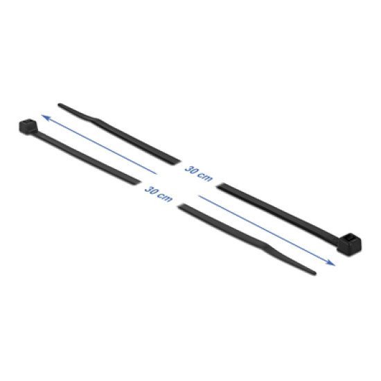 Delock Δεματικά Καλωδίων 19561, 300X4.8Mm, Μαύρα, 100Τμχ Delock Δεματικά Καλωδίων 19561, 300X4.8Mm, Μαύρα, 100Τμχ