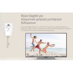 Tp-Link Powerline Kit Tl-Pa7017P, Passthrough, Av1000 Gigabit, Ver. 4.0