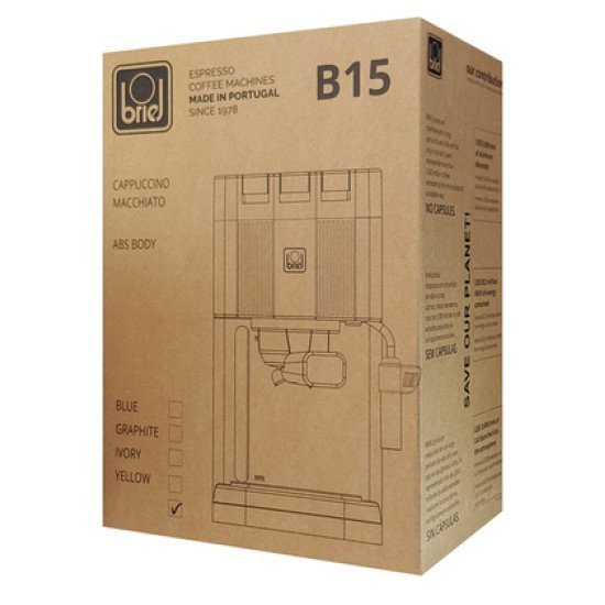 Briel Μηχανή Espresso B15, 20 Bar, Μπεζ