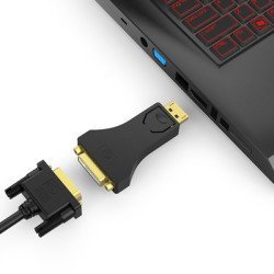 Powertech Αντάπτορας Displayport Σε Dvi Cab-Dp062, Passive 1080P, Μαύρος