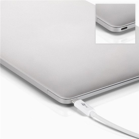 Goobay Αντάπτορας Usb Type-C Σε Hdmi+Vga+Pd 52418, 100W, 4K 12Cm, Λευκός