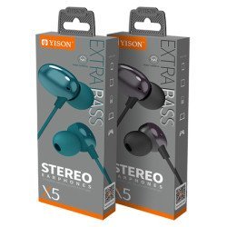 Yison Earphones Με Μικρόφωνο X5, 3.5Mm, 1.2M, Μπλε