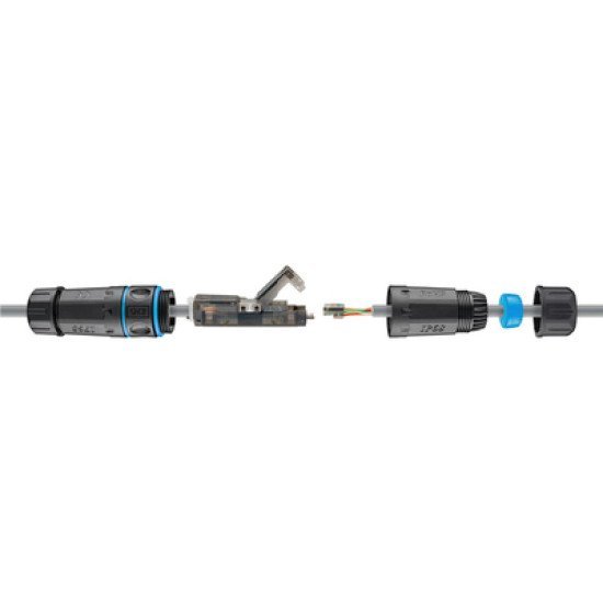 Goobay Αδιάβροχος Σύνδεσμος Rj45 Cat 6A 44416, Ip68, Μαύρο Goobay Αδιάβροχος Σύνδεσμος Rj45 Cat 6A 44416, Ip68, Μαύρο