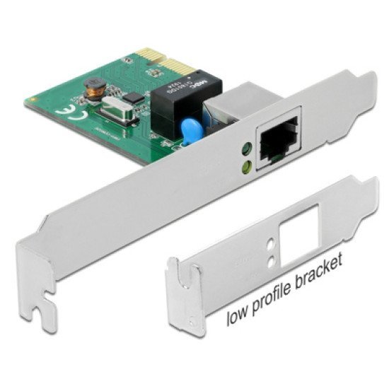 Delock Κάρτα Επέκτασης Pci Express Σε Rj45 90381, 1000Mbps, Low Profile