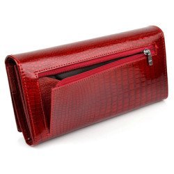 Henghuang Γυναικείο Πορτοφόλι Lbag-0008, Δερμάτινο, Κόκκινο