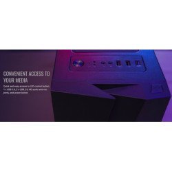 AEROCOOL PC case mini tower BOLT-MINI, 200.7x369.5x381mm, 1x fan, μαύρο AEROCOOL PC case mini tower BOLT-MINI, 200.7x369.5x381mm, 1x fan, μαύρο