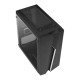 AEROCOOL PC case mini tower BOLT-MINI, 200.7x369.5x381mm, 1x fan, μαύρο