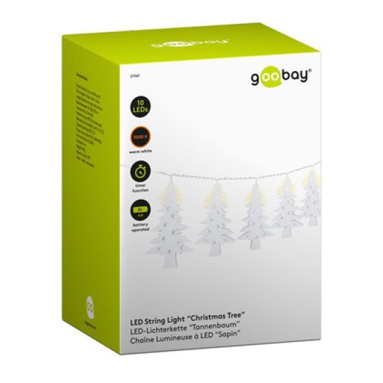 Goobay Led Λαμπάκια Με Δεντράκια 57947, 3000K, 0.04W, 5Lm, Ip20, 10 Led