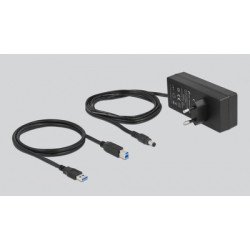 Delock Usb Hub Με Διακόπτες 63669, 7X Usb, 5Gbps, Led, Γκρι