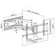 Brateck Επιτοίχια Βάση Lpa49-486Xld, Για Οθόνη 43"-90", 80Kg Brateck Επιτοίχια Βάση Lpa49-486Xld, Για Οθόνη 43"-90", 80Kg
