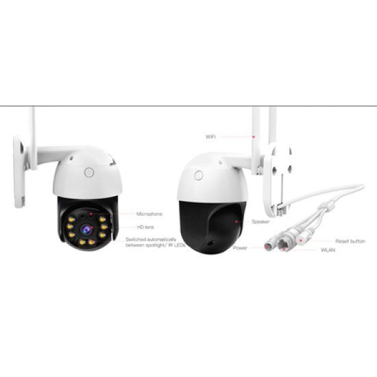 Vstarcam Smart Ip Κάμερα Cs64, Αδιάβροχη Ip66, 3Mp, Wifi, Cloud/Micro Sd