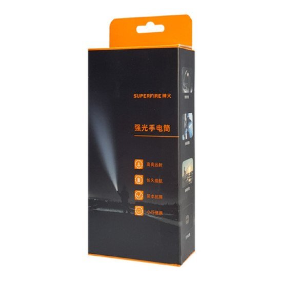 Supfire Φορητός Φακός C20, 15W, 1500Lm, 500M, 4000Mah