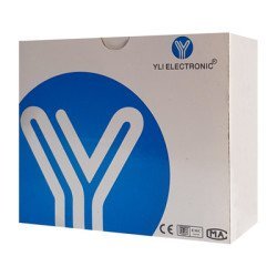 Yli Electronic Χωνευτό Μπουτόν Pbk-814C Με Led, 86 X 86Mm, 3Α, Ασημί