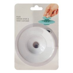 Τάπα Σιφωνιού Flex Drain Stop Με Συκρατητή Τριχών, Σιλικόνη, Mix Color
