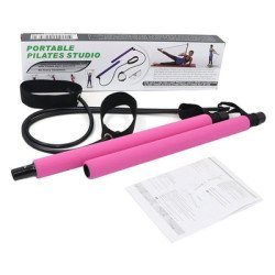 Φορητή Μπάρα Για Ασκήσεις Pilates/Yoga Gym-0021, 91Cm, Ροζ