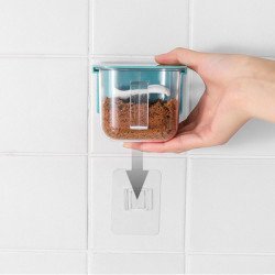 Δοχείο Αποθήκευσης Μπαχαρικών Huh-0053, Με Κουταλάκι, 420Ml, Γαλάζιο