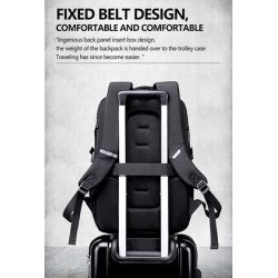 Golden Wolf Τσάντα Πλάτης Gb00444, Με Θήκη Laptop 15.6", 23L, Μαύρη