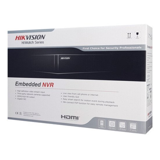 Hikvision Nvr Καταγραφικό Hiwatch Hwn-2104Mh-4P, H.265+, 4 Κανάλια Poe