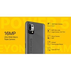 UMIDIGI smartphone Power 5, 6.53", 3/64GB, Android 11, 6150 mAh, γκρι UMIDIGI smartphone Power 5, 6.53", 3/64GB, Android 11, 6150 mAh, γκρι