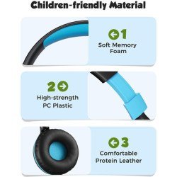 MPOW headphones για παιδιά CHE1 BH385A, noise limit, 3.5mm, ροζ MPOW headphones για παιδιά CHE1 BH385A, noise limit, 3.5mm, ροζ