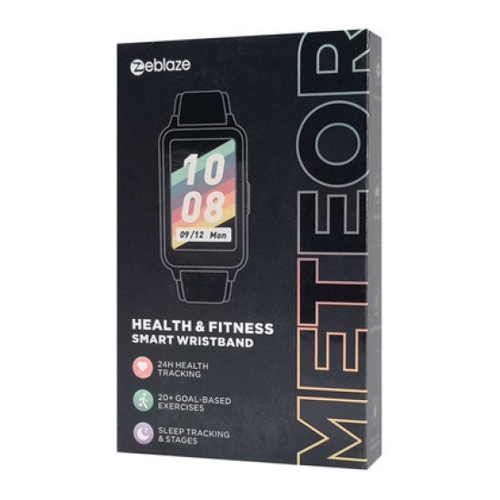 Zeblaze Smartwatch Meteor, 1.57", Ip68, Heart Rate, Μαύρο