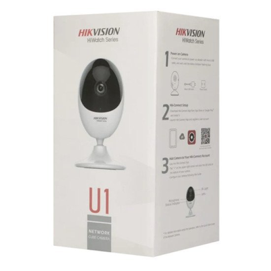 Hikvision Smart Camera Hiwatch U1, Wi-Fi, Ir, 2Mp Full Hd, 2.0 Mm