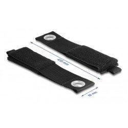 Delock Ιμάντες Τύπου Velcro 19567, 43.5 X 5Cm, Μαύρος, 5Τμχ