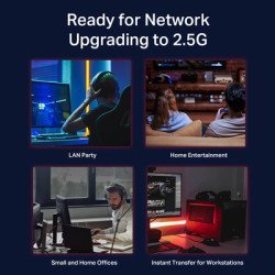 Tp-Link Multi-Gigabit Desktop Switch Tl-Sg108-M2, 8-Port 2.5G, Ver. 1.0