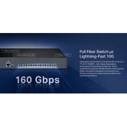 Tp-Link L2+ Managed Switch Tl-Sx3008F, 8-Ports 10Gbps Sfp+, Ver. 1.0