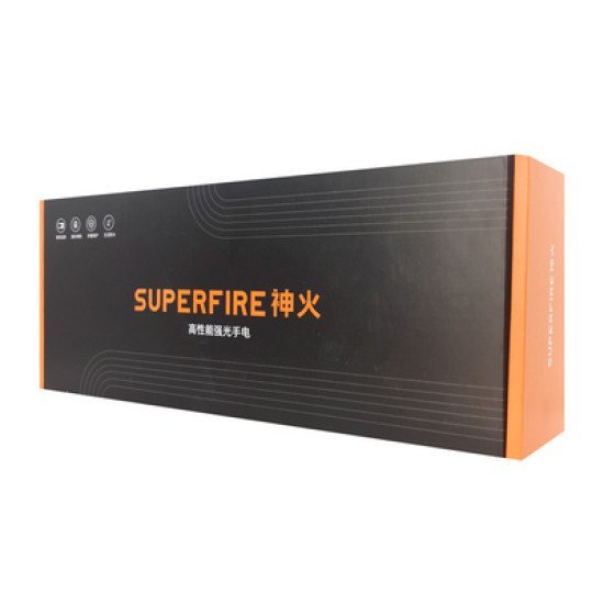 Supfire Φορητός Φακός Y16, 20W, 1700Lm, 350M, 2X 4000Mah, Ip46