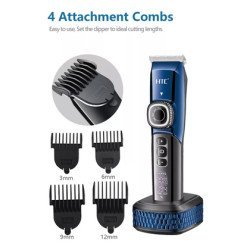 Htc Ασύρματη Κουρευτική Μηχανή At-788 Οθόνη, 8 Μήκη Κοπής, 2200Mah, Μπλε