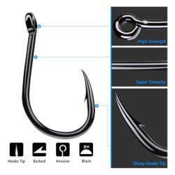 Αγκίστρια Ψαρέματος Fh080-N09-100Jz, Με Θήκη, No9, 100Τμχ