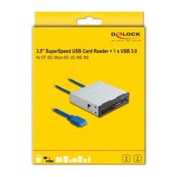 Delock Usb 19-Pin Card Reader 91759, Cf/Sd/Micro Sd/Xd/Ms/M2/Usb, 5Gbps