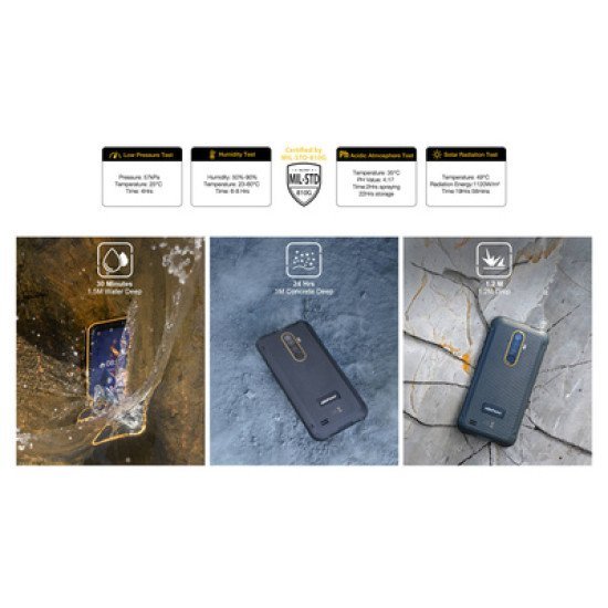 ULEFONE smartphone Armor X8i, IP68/IP69K, 5.7", 3/32GB, 5080mAh, μαύρο