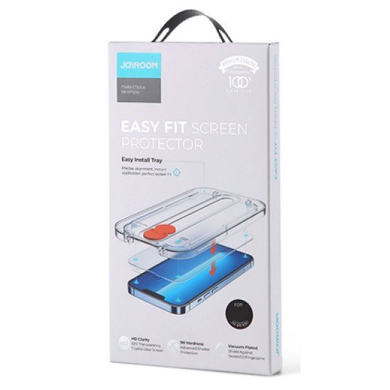 Joyroom Tempered Glass 9H Με Kit Τοποθέτησης Για Iphone 12/12 Pro