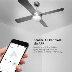 Sonoff Smart Διακόπτης Ανεμιστήρα Οροφής Ifan04 Με Rf Χειριστήριο, Wi-Fi