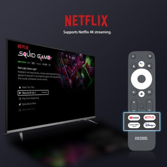 Mecool Tv Stick Kd3, Google & Netflix Certificate, 4K, Wifi, Android 11