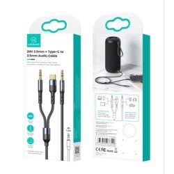 Usams Καλώδιο Ήχου 3.5Mm Σε Usb-C & 3.5Mm Us-Sj555, 1.2M, Μαύρο Usams Καλώδιο Ήχου 3.5Mm Σε Usb-C & 3.5Mm Us-Sj555, 1.2M, Μαύρο