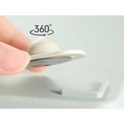 Αυτοκόλλητα Ροδάκια Huh-0084, Πλαστικά, Λευκά, 4Τμχ