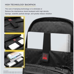 ARCTIC HUNTER τσάντα πλάτης B00111C με θήκη laptop 15.6", 23L, γκρι