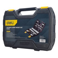 Deli Σετ Καστάνια Με Καρυδάκια Dl1032, Με Θήκη, 1/2", Cr-V, 32Τμχ Deli Σετ Καστάνια Με Καρυδάκια Dl1032, Με Θήκη, 1/2", Cr-V, 32Τμχ